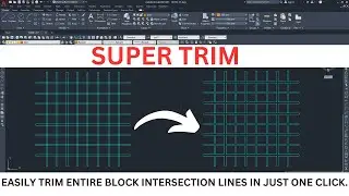 Quickly Trim All Intersections in AutoCAD | KDS