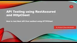 How to test Rest API Post method using HTTPClient