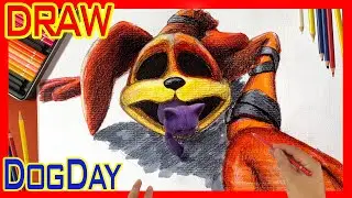 How To Draw Dog in Smilling Critters - draw Catnap, Draw DogDay - V2