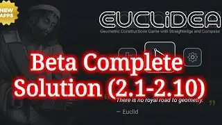Euclidea: beta complete (2.1-2.10) solution walkthrough android