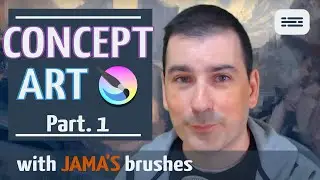 Krita for concept art part 1. Jama Jurabaev brushes.