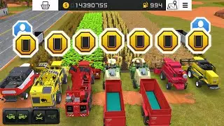 Fs 18 Multiplayer : Use All Types Harvesters & Harvesting Multiple Crops | Farming Simulator 18