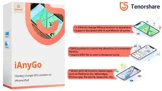 How to Change iPhone Location |Spoof GPS Location on iPhone with Tenoshare iAnyGo (iOS 16 Supported)