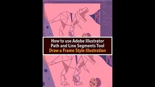How to use Adobe Illustrator Path and Line Segments tool Draw a frame style illustration.