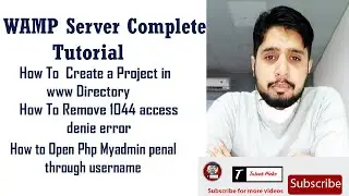 How to remove 1044 error | How to Create a Database in WAMP server | What is WWW directory |