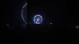 Riesenrad an der Kurpromenade von Grömitz. #riesenrad #grömitz #2024 #nachtkurierrose
