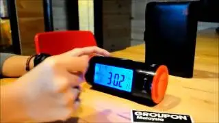 Groupon's Best The Clapping Controlled Projector Clock
