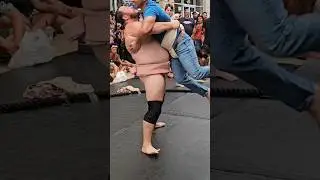 First time sumo wrestling 😅 #sumo #sumowrestler