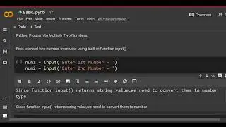 Python Program To Multiply Two Numbers.
