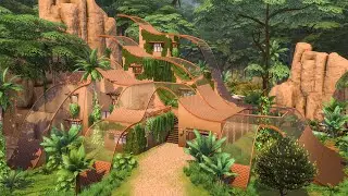 🌴 LUXURY JUNGLE VILLA 🏡✨ Selvadorada Rental | The Sims 4 stop motion build | CC Free
