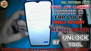 How to FRP bypass itel A70 |Itel A70 A665L FRP Bypass Android13 Google Account Unlock by unlock Tool