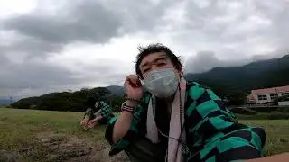 【ASMR】Go to the southern hot spring with Taiyo and take a bath in the riverbank, 【ENG SUB】