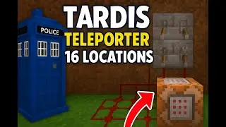 Minecraft TARDIS Teleporter - 16 Locations Using Just 4 Levers! (Command Block Tutorial)