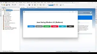 Create Bootstrap Style Button in Java Swing | Custom UI Design
