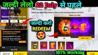 Free Fire Redeem Code Today 22 July 2022 | Today Redeem Code Free Fire | 101% Working Redeem Code //