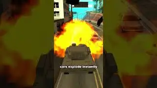 IF YOU CRASH INTO CARS WITH A TANK IN GTA GAMES