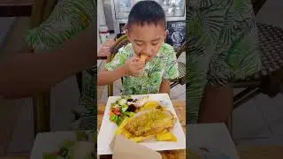Having lunch at Fish on fire