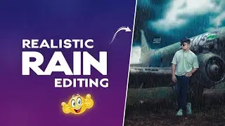 Realistic Rain Photo Editing In Picsart | rainy season photo editing tutorial - srj edition