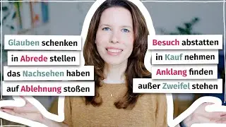 Nomen-Verb-Verbindungen für Fortgeschrittene (C1)