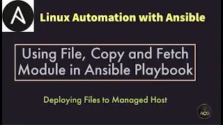 #19: Deploying Files to Managed Host using Ansible Playbook | Modifying & Copying Files to Host