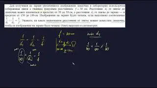 Расстояние между линзой и лампой