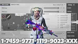 NEW UPDATE 4.3🔥BEST SENSITIVITY CODE + CONTROL SETTINGS BGMI/PUBG MOBILE
