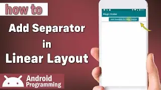 how to create separator in linear layout in android