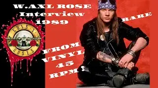 RARE Guns N' Roses vinyl interview,1989