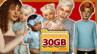 ULTIMATE ALPHA CAS CC FOLDER Female Male Kids infant toddler child Hairs Clothes Shoes Acc... Sims 4
