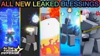 All NEW Leaked Blessings Showcase (20+ Blessings!) - All Star Tower Defense