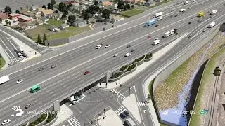 3D Flyover Animation of Interchange by POITRA Visual (Brighton Blvd over Lowered I-70)