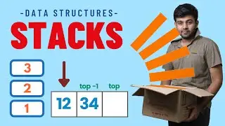 Stack - Push, Pop & Implementation Explained with code | Data Structures Ep3 | Java |English|code io