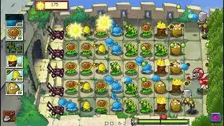 Plants vs Zombies Java - Level 6-1 (Great Wall of China)