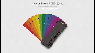 Swatch Book Effect Tutorial using CSS3 & jQuery with Source Code