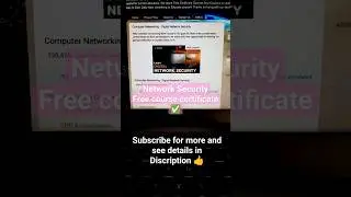 Network Security Course | lern free network Security Course # network 