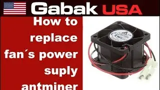 how to replace fan's power supply antminer Bitmain
