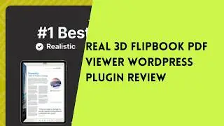 🥇 REAL 3D FLIPBOOK PDF VIEWER WORDPRESS PLUGIN REVIEW | WORDPRESS PLUGIN