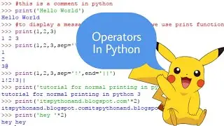 Operators In Python | Python Tutorial For Beginners