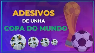idéias de adesivos artesanal pra copa do mundo/Brasil