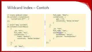 MongoDB Wildcard Index