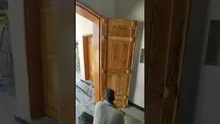 Modren door old look #woodgrain #doorpolish #grain #polish #ytshorts