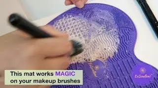 How to Clean Makeup Brushes| ExSoullent Makeup Brush Cleaner Mat
