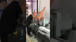 Aluminum profile cutting#aluminium #profile #factory #shorts