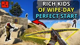 GREAT RUST SOLO START From RICH KIDS On WIPEDAY! - Rust Solo Ep1