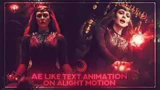 Ae Like Text Animation on alight motion \ - (+XML preset) | directional blur text effect | part 2