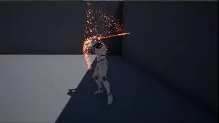 Unreal Engine 4 - NIAGARA  - Sword Attack Animation & Particle Effects