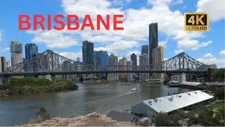 Brisbane, Australia: Walking in New Farm (4K)