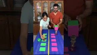 Exciting Color Dice Challenge, Who Reaches The Finish Line First? #Funnyfamily #Partygames