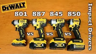 Top Best Dewalt Impact Driver Comparison Part 1 - DCF845 vs DCF850 vs DCF887 vs DCF801