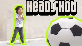 Playing soccer with my nephew HEADSHOT FAIL
